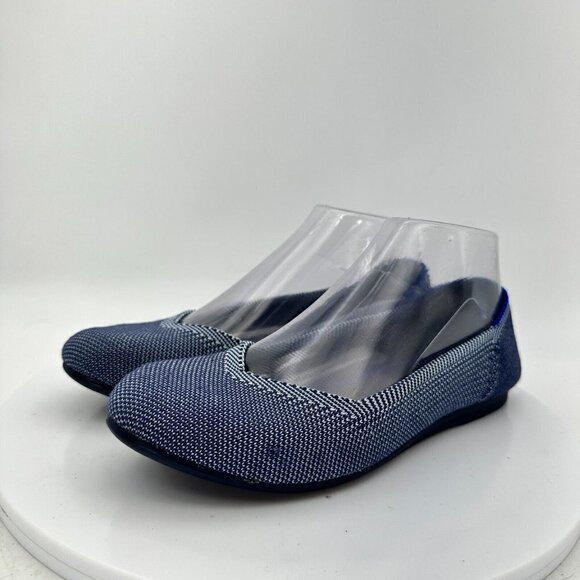 Rothy's The Flat Grey Textile Slip On Ballet Classic Comfort Women Shoes Sz 6.5 - Picture 1 of 13